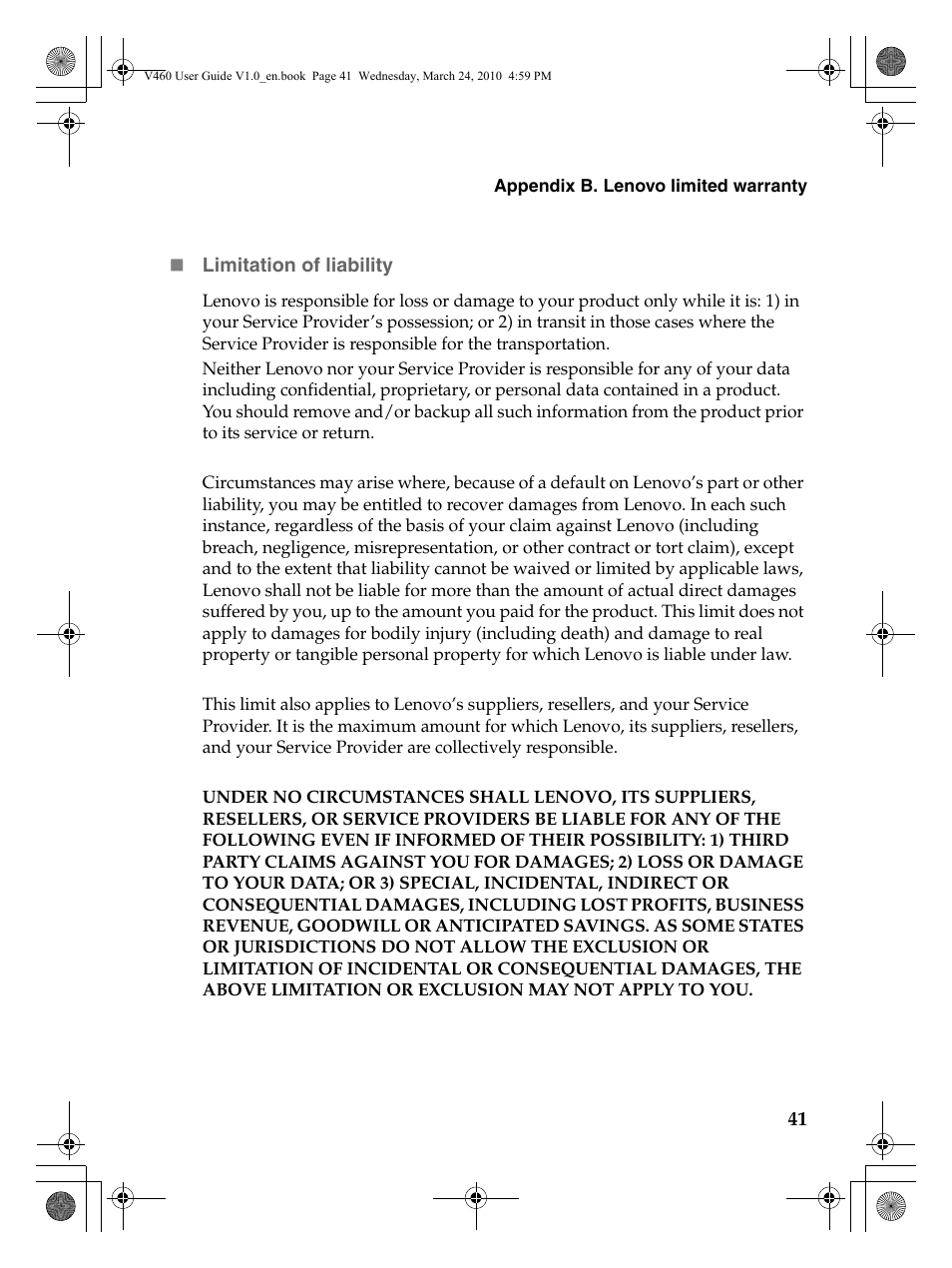 Lenovo IdeaPad V460 User Manual | Page 45 / 58