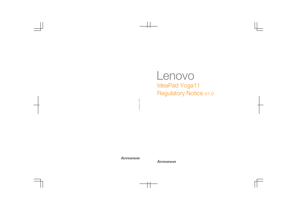 Lenovo | Lenovo Yoga 11 Notebook IdeaPad User Manual | Page 16 / 16