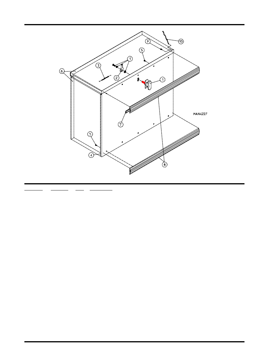 Drop lint door assembly | ADC UD-50 User Manual | Page 22 / 61