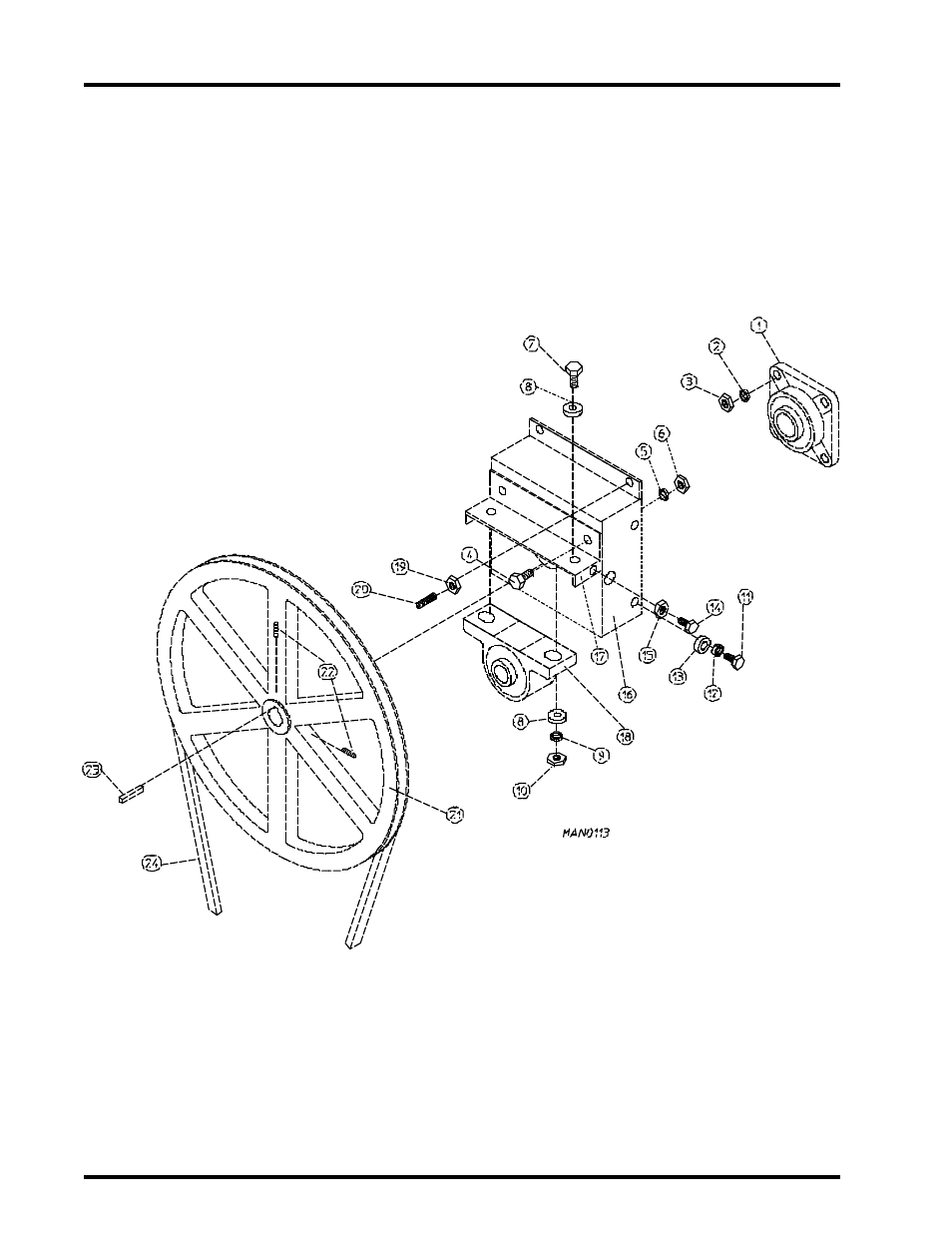 Basket (tumbler) bearing assembly , 23 | ADC UD-50 User Manual | Page 24 / 61