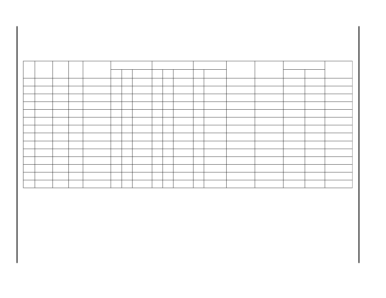 Electric oven component application chart | ADC UD-50 User Manual | Page 46 / 61