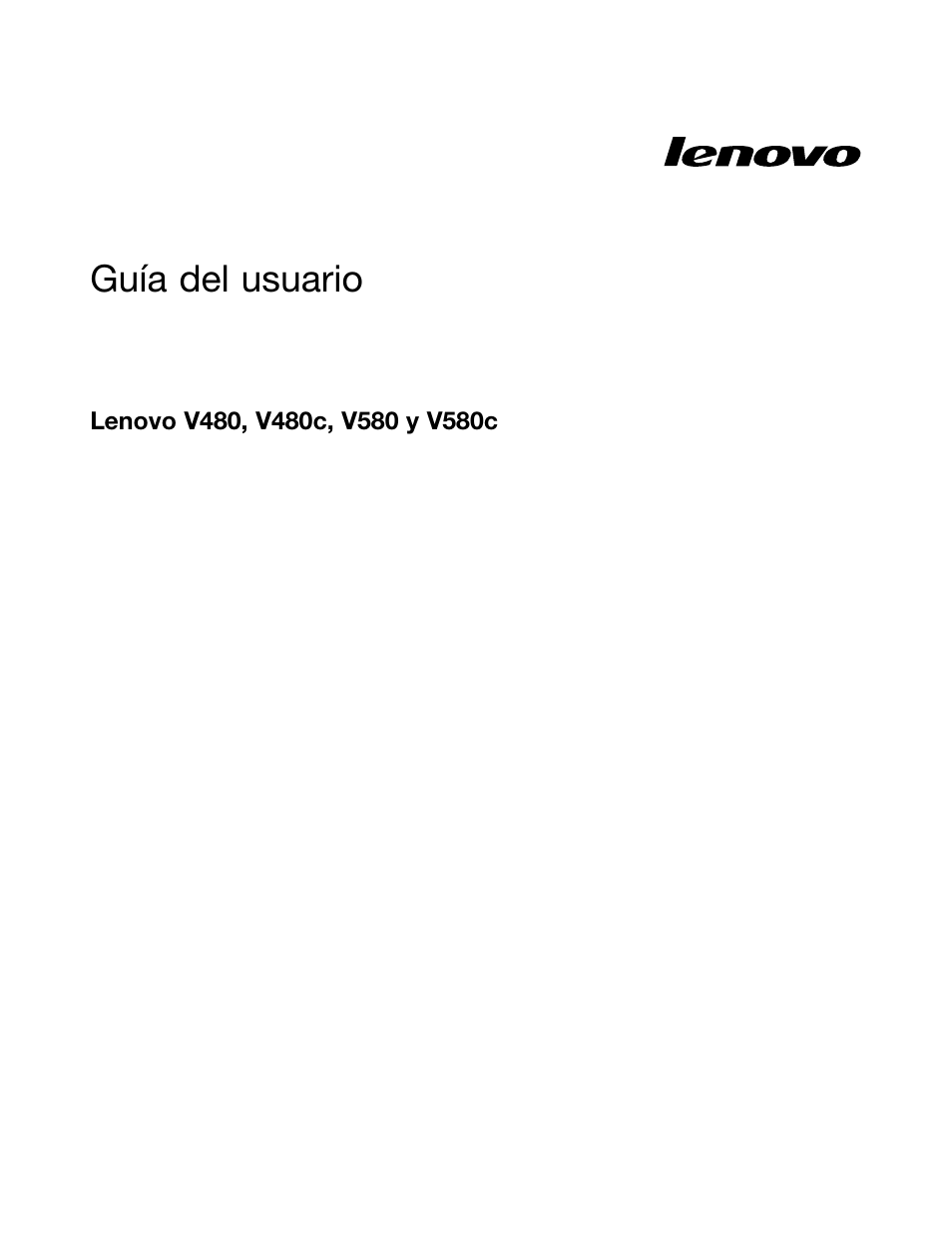 Lenovo V580c Notebook User Manual | 96 pages