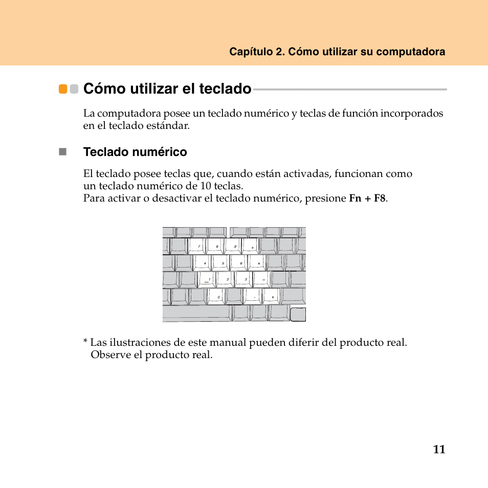 Cómo utilizar el teclado | Lenovo IdeaPad Y550P User Manual | Page 19 / 148