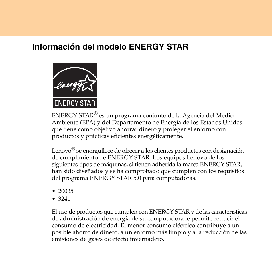 Información del modelo energy star | Lenovo IdeaPad Y550P User Manual | Page 3 / 148