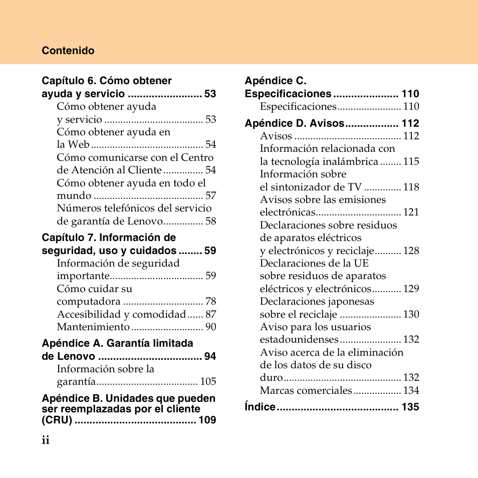 Lenovo IdeaPad Y550P User Manual | Page 8 / 148