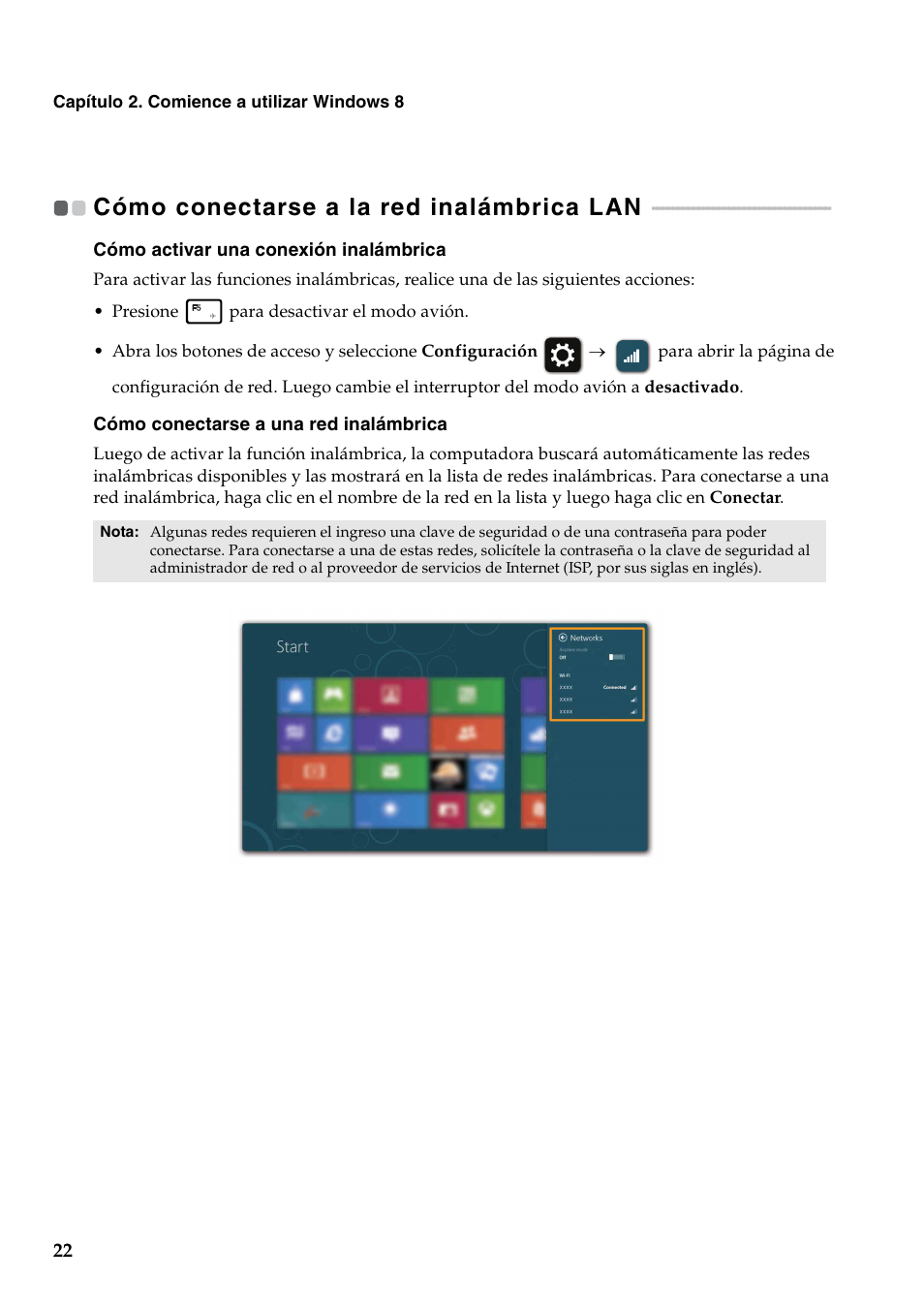 Cómo conectarse a la red inalámbrica lan | Lenovo IdeaPad Y500 Notebook User Manual | Page 26 / 41