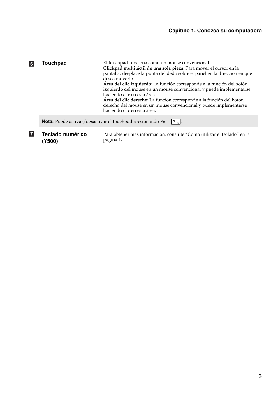 Lenovo IdeaPad Y500 Notebook User Manual | Page 7 / 41