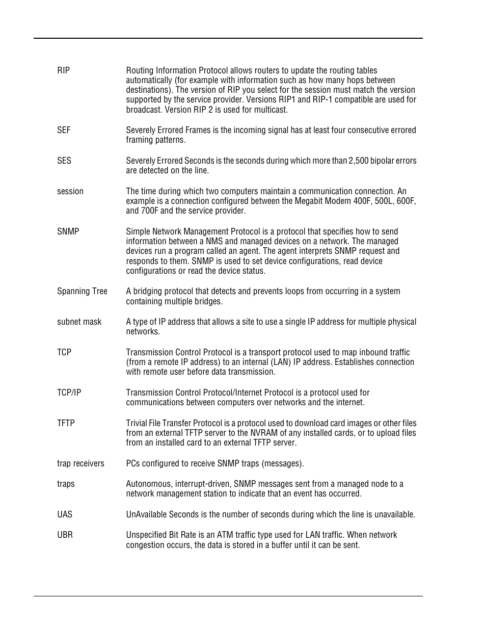 ADC Megabit Modem 700F User Manual | Page 130 / 140