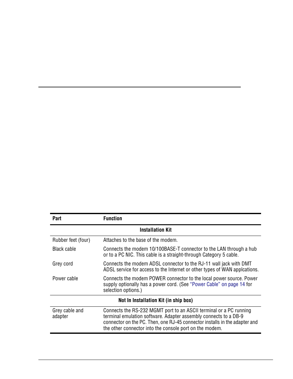 Nstalling, Odem | ADC Megabit Modem 700F User Manual | Page 25 / 140
