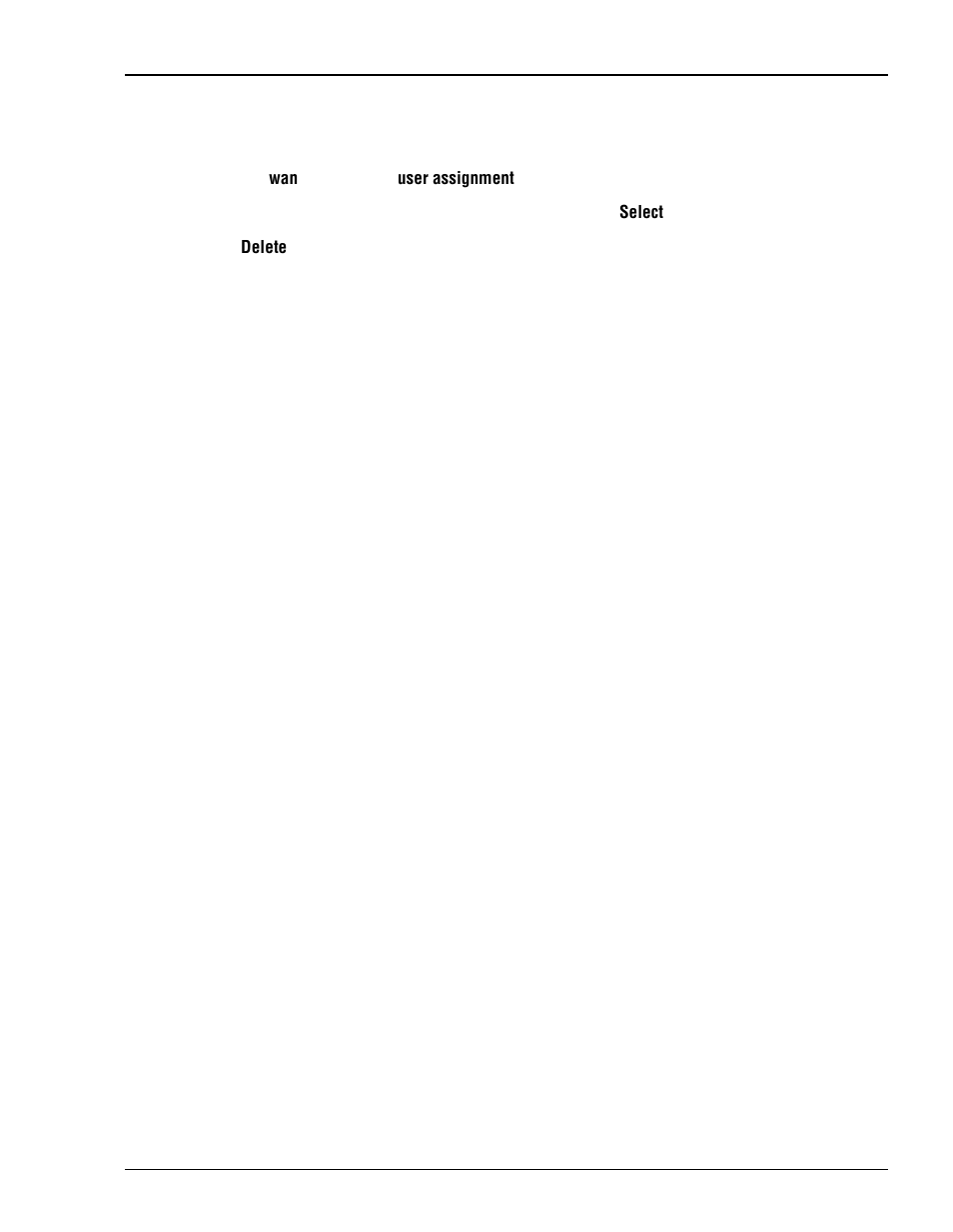 Delete a user assignment | ADC Megabit Modem 700F User Manual | Page 71 / 140