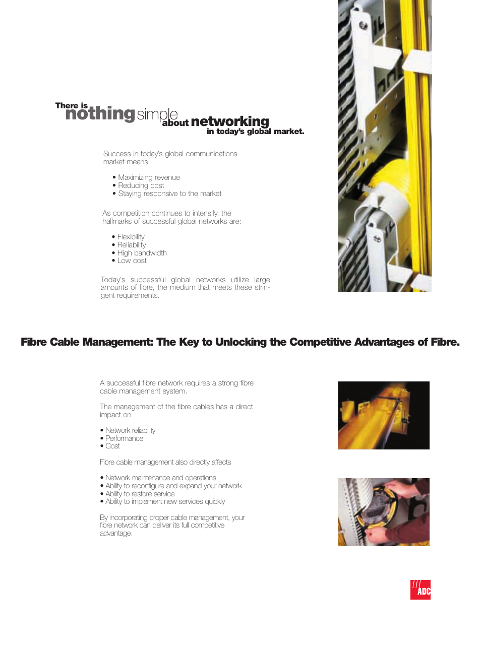 Nothing, Simple, Networking | ADC Fibre ETSI Solution User Manual | Page 3 / 8