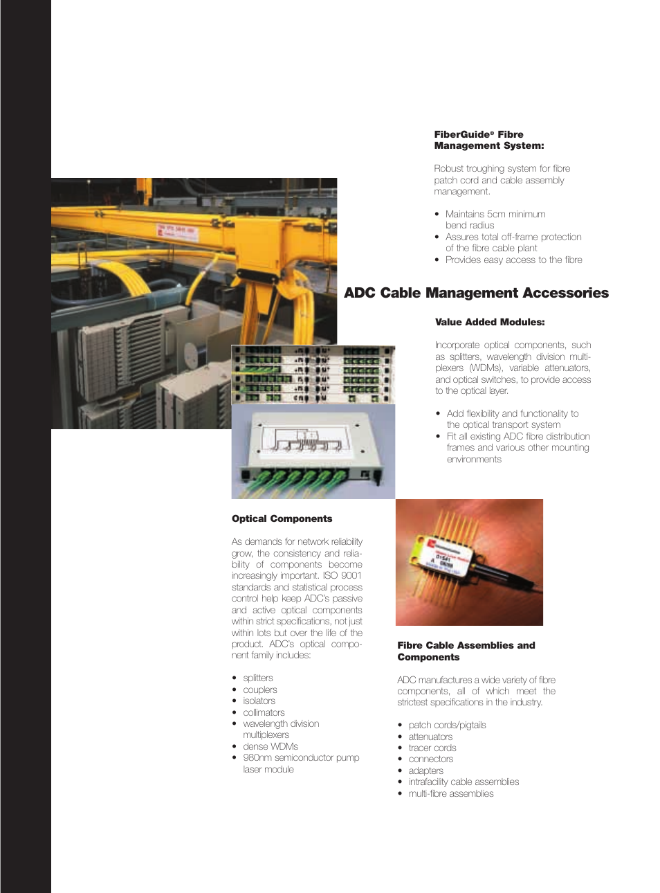 Adc cable management accessories | ADC Fibre ETSI Solution User Manual | Page 6 / 8