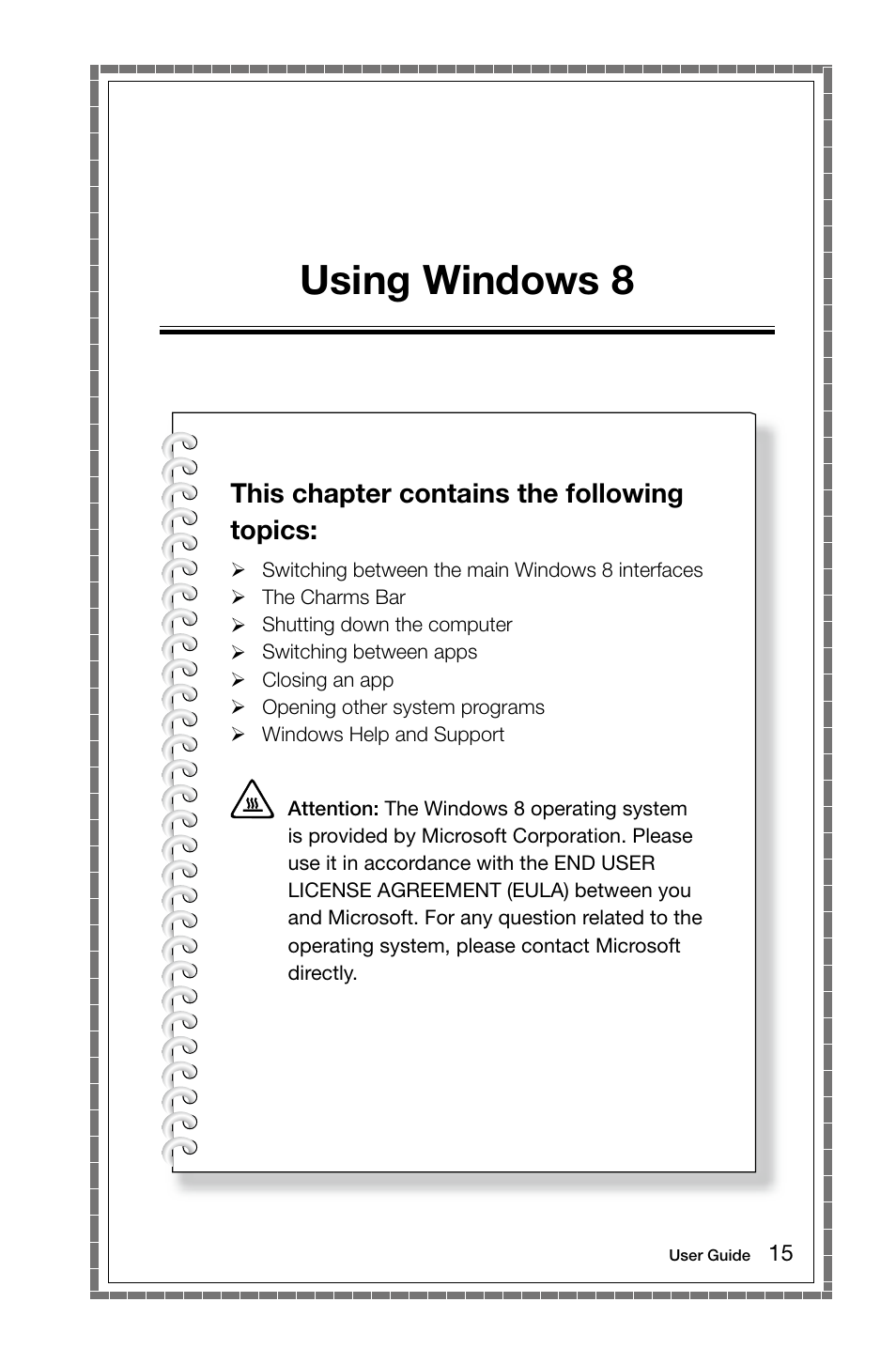 Using windows 8 | Lenovo H530 Desktop User Manual | Page 20 / 63