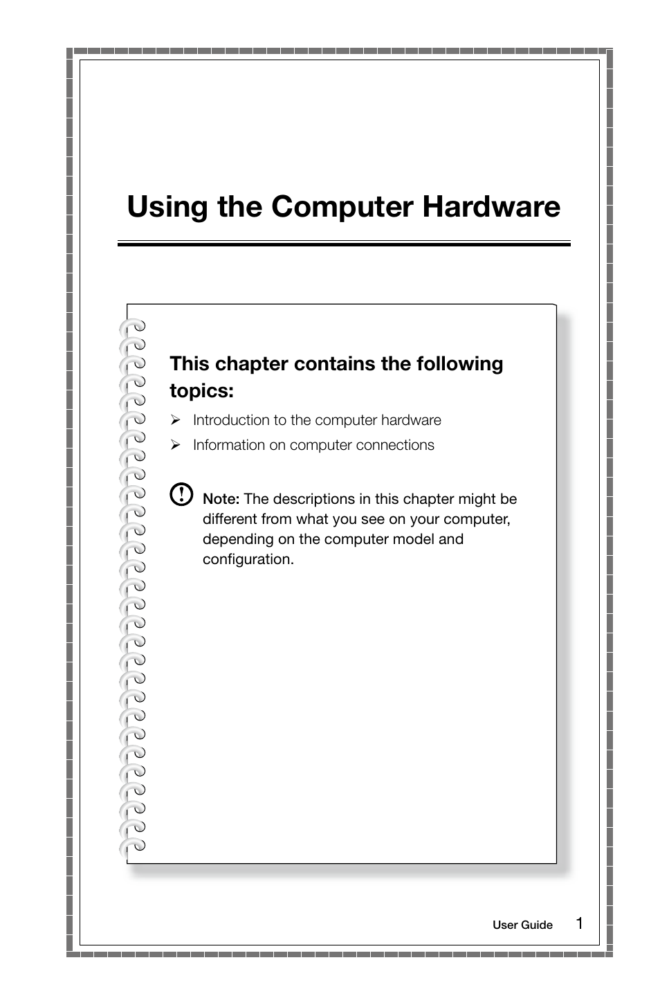 Using the computer hardware | Lenovo H530 Desktop User Manual | Page 6 / 63