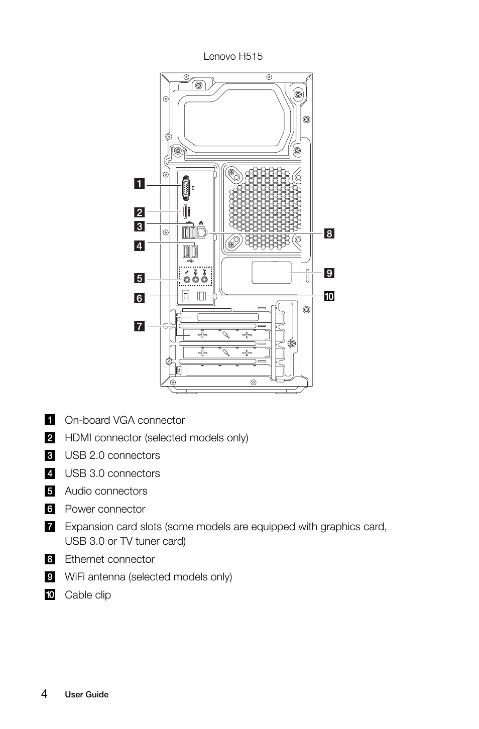 Lenovo H530 Desktop User Manual | Page 9 / 63