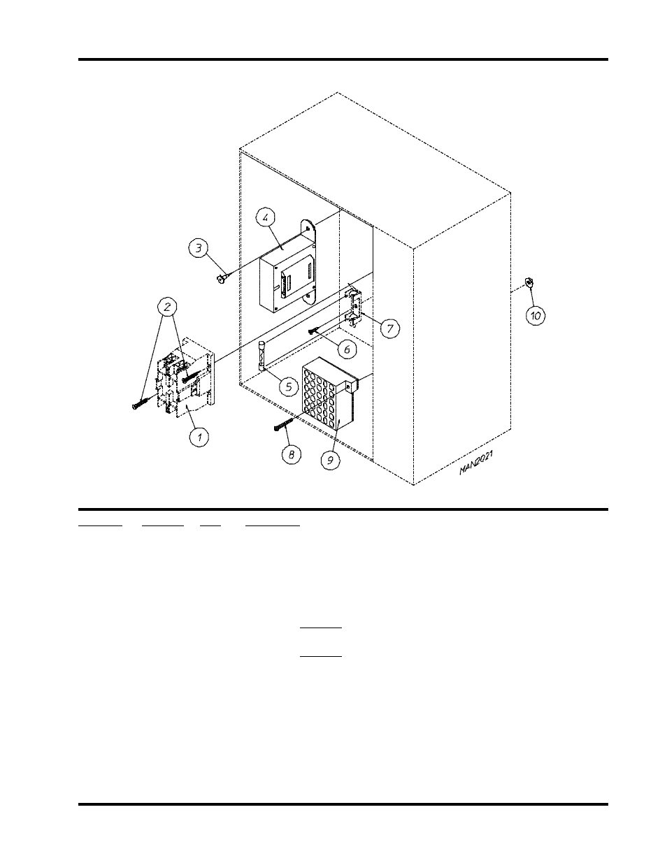 Slide meter control box assembly, For models mfd. prior to january 13, 1995 | ADC AD-25 User Manual | Page 55 / 69