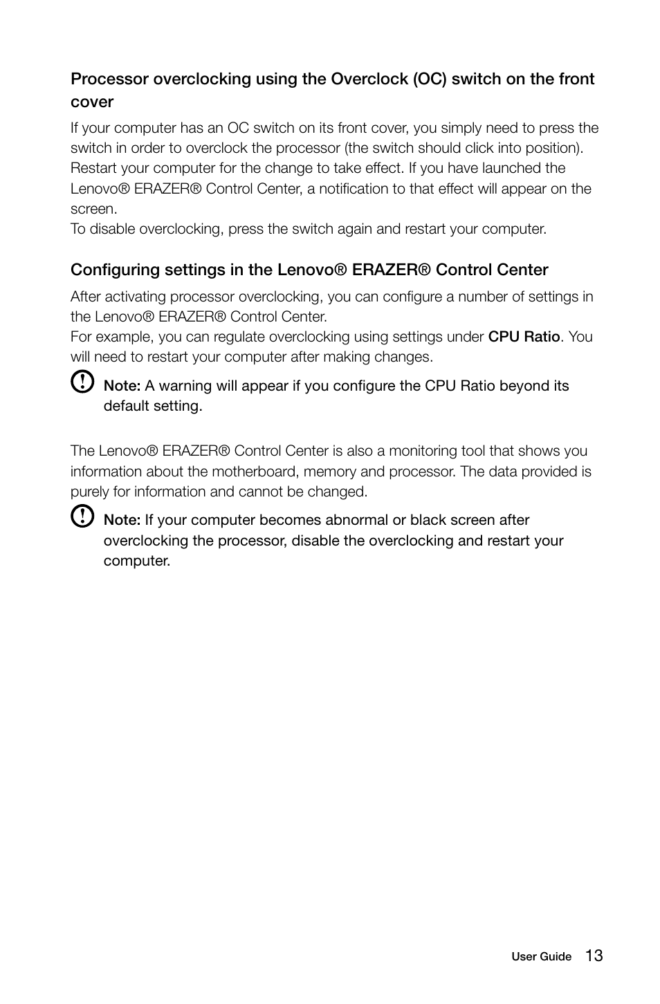 Lenovo Erazer X700 Desktop User Manual | Page 18 / 61