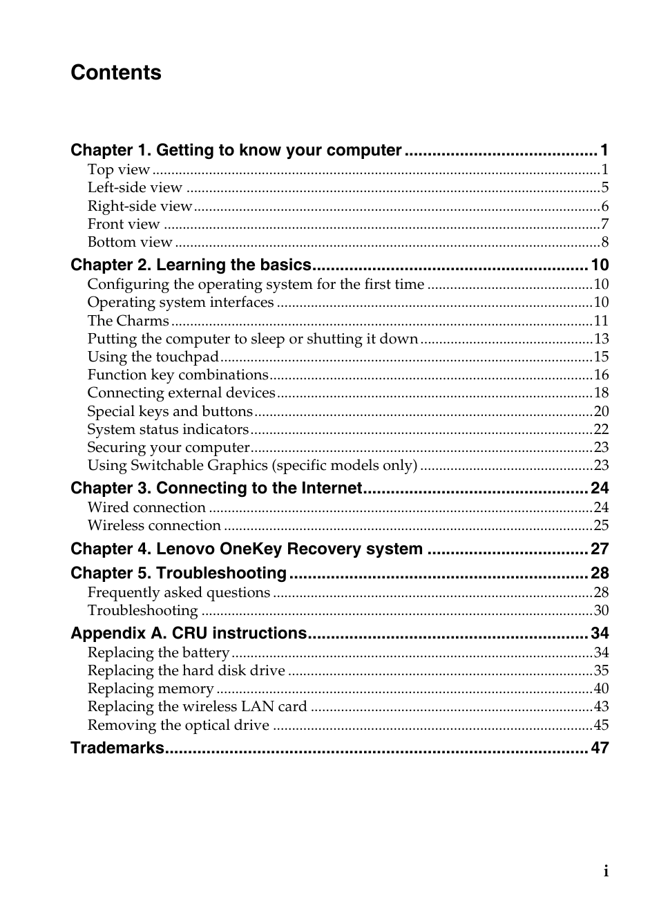 Lenovo IdeaPad P585 User Manual | Page 3 / 53