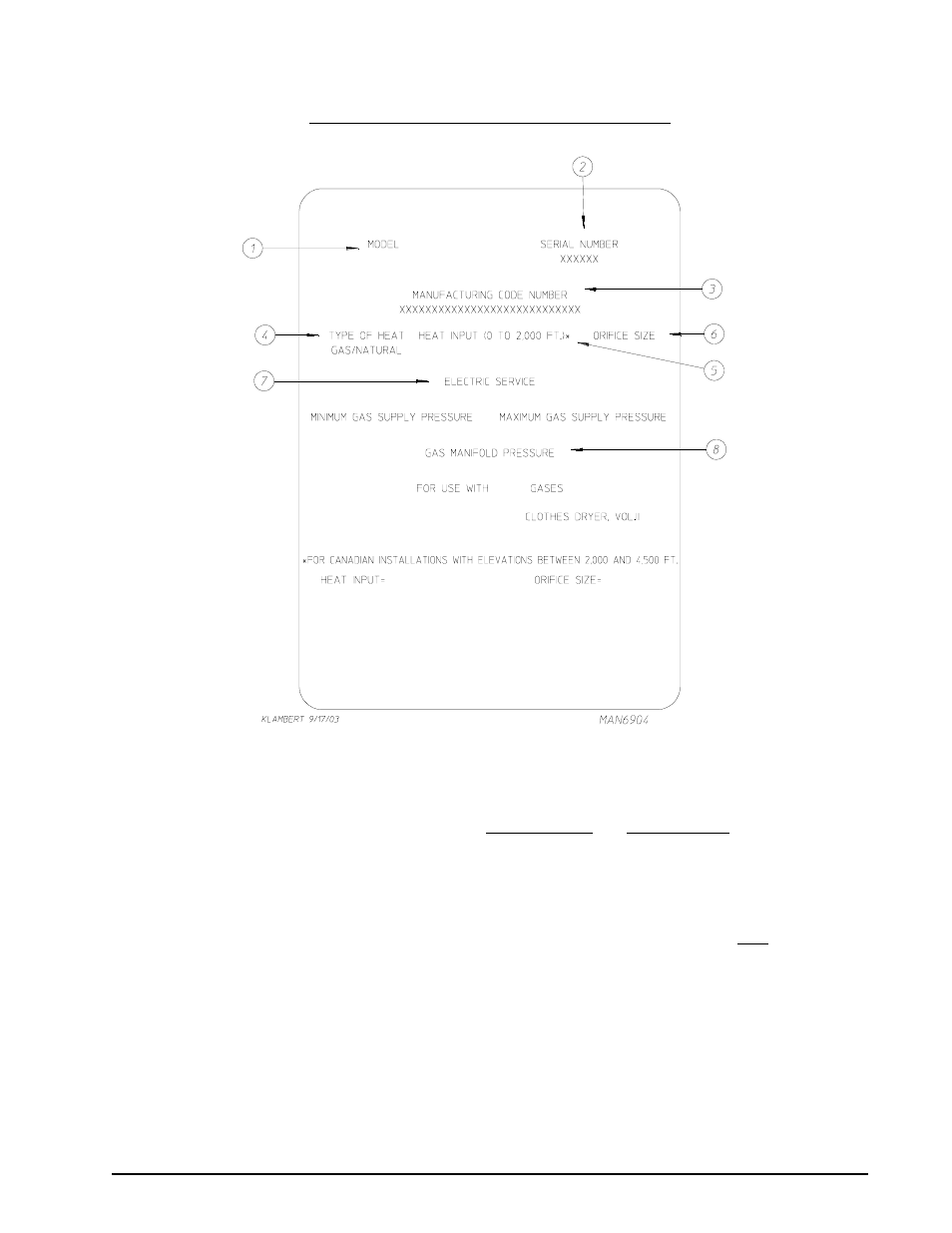 Data label information, Section vii data label information 1 | ADC AD-115ES User Manual | Page 45 / 50
