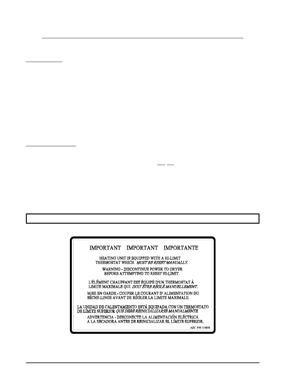 Manual reset burner hi-limit instructions, Phase 7, Dual timer | A. phase 7 b. dual timer | ADC AD-115ES User Manual | Page 48 / 50