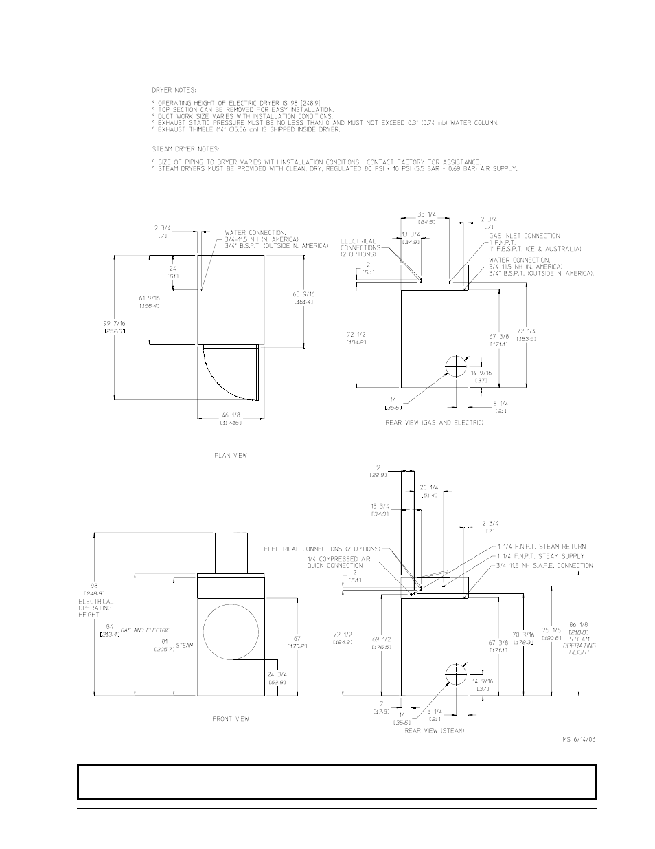 Specifications – gas, electric, and steam | ADC AD-115ES User Manual | Page 9 / 50