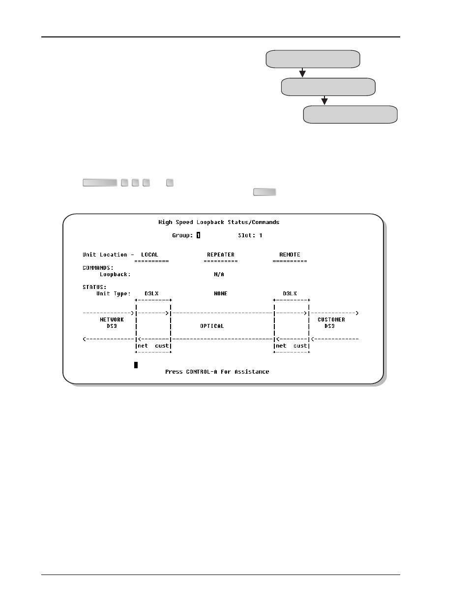 Loopback status and commands | ADC DL3XR-FCA100 User Manual | Page 36 / 52