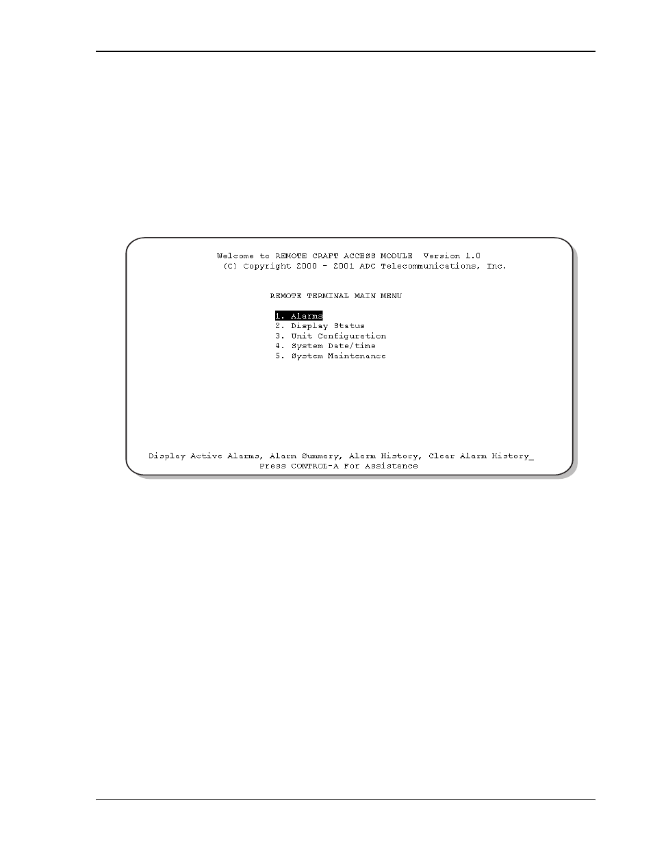 Remote configuration, Emote, Onfiguration | ADC DL3XR-FCA100 User Manual | Page 41 / 52