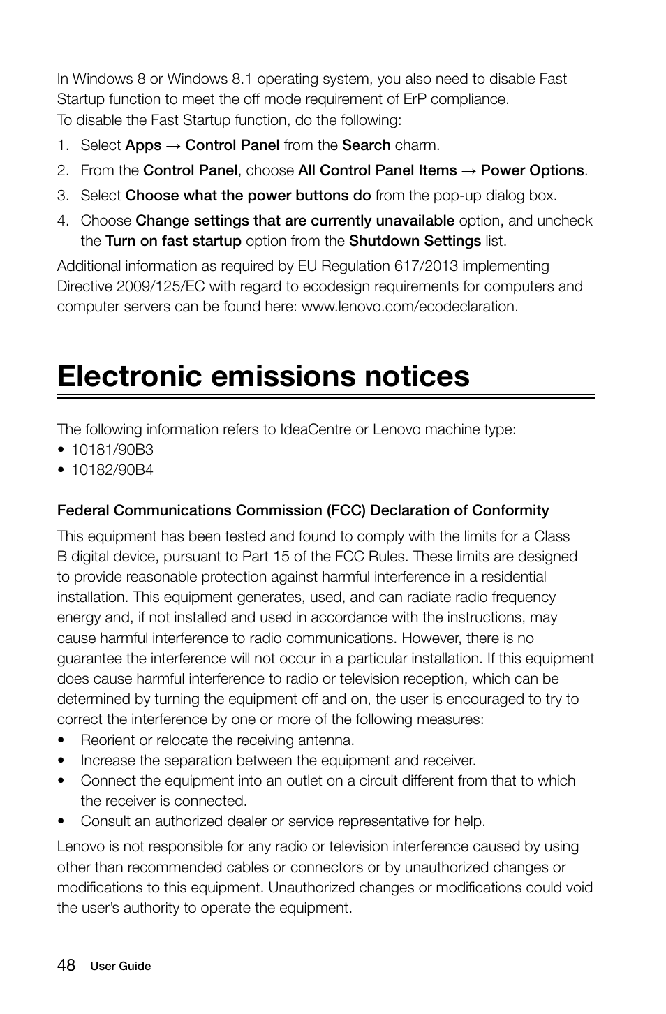 Electronic emissions notices | Lenovo K450e Desktop User Manual | Page 53 / 55