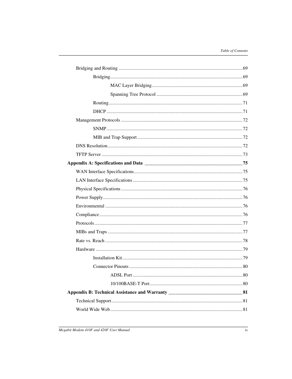 ADC 410F User Manual | Page 7 / 106