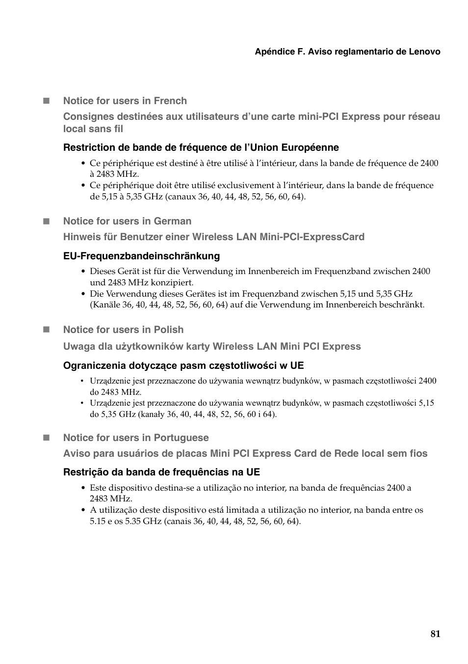 Lenovo G555 Notebook User Manual | Page 89 / 120