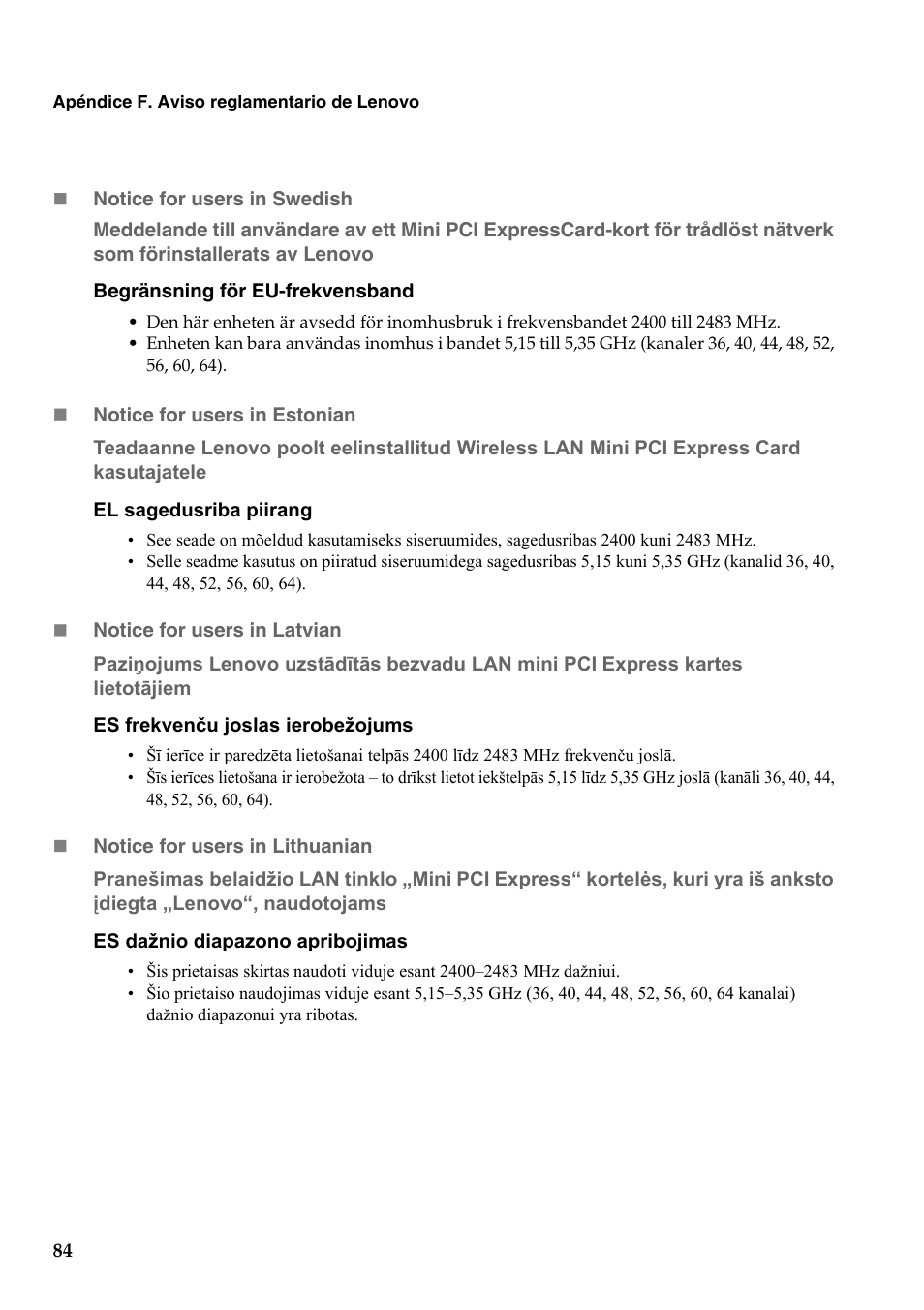 Lenovo G555 Notebook User Manual | Page 92 / 120