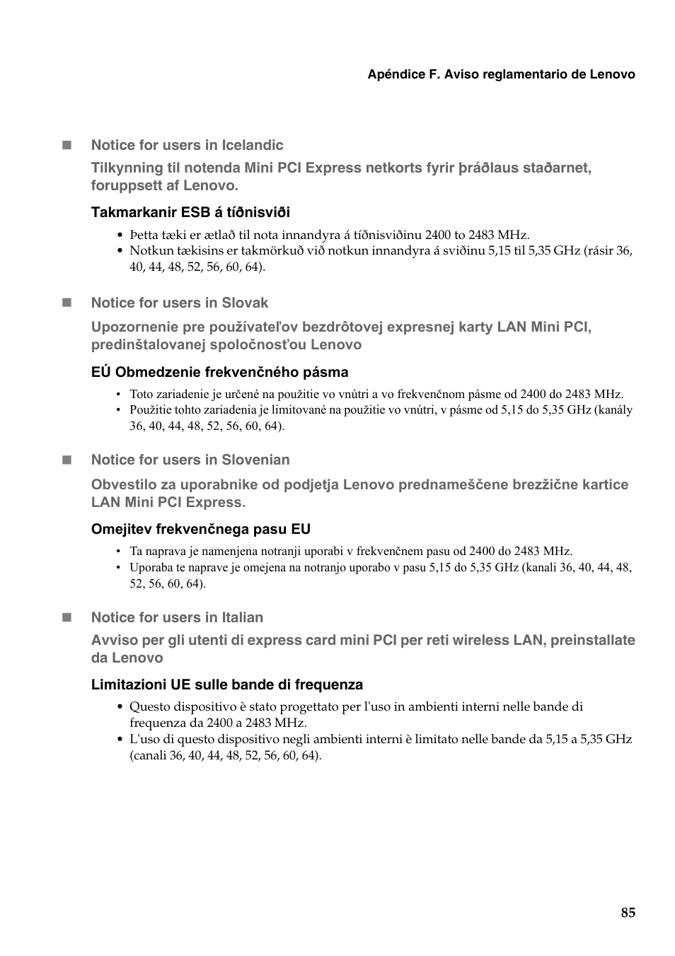 Lenovo G555 Notebook User Manual | Page 93 / 120