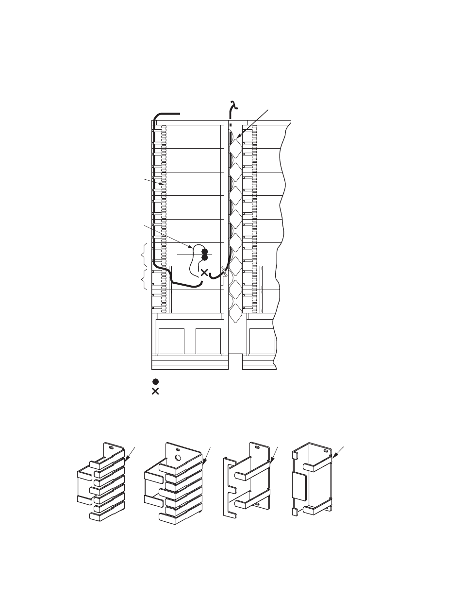 Figure 1, At each side of the chassis (see, Figure 2 | Figure 1. 7-inch fds, Figure 2. optional vertical cable guides | ADC P-90-216 User Manual | Page 4 / 15