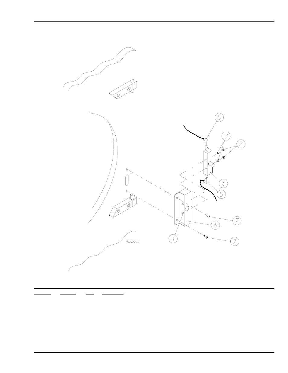 Main door switch assembly, For models mfd. with steel main door | ADC AD-30V User Manual | Page 21 / 58