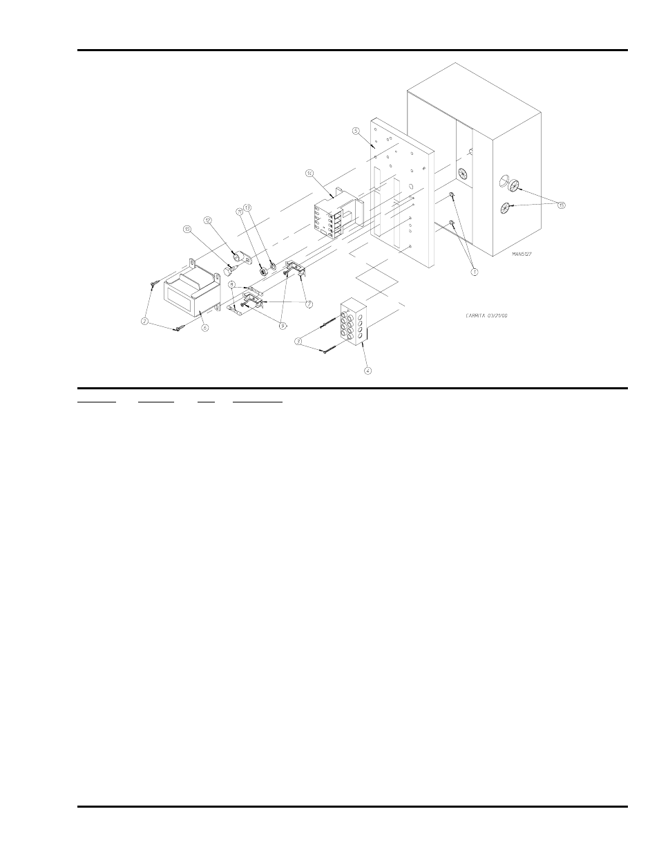 Phase (3ø) motor, electric relay panel assembly | ADC AD-30V User Manual | Page 47 / 58