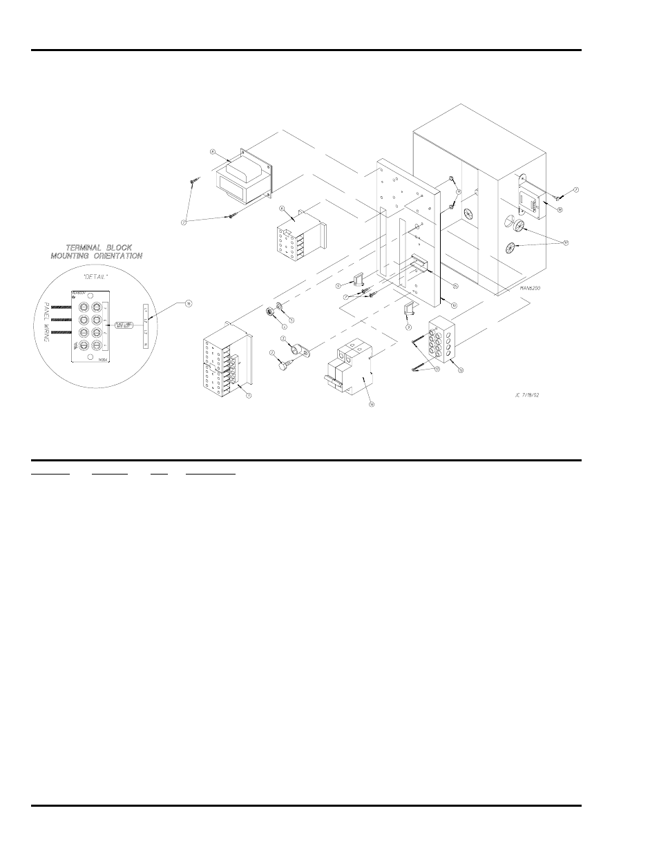 480 vac reversing electric relay panel assembly | ADC AD-30V User Manual | Page 50 / 58