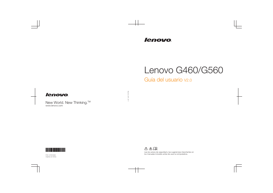 Guía del usuario, V2.0 | Lenovo G460 Notebook User Manual | Page 136 / 136