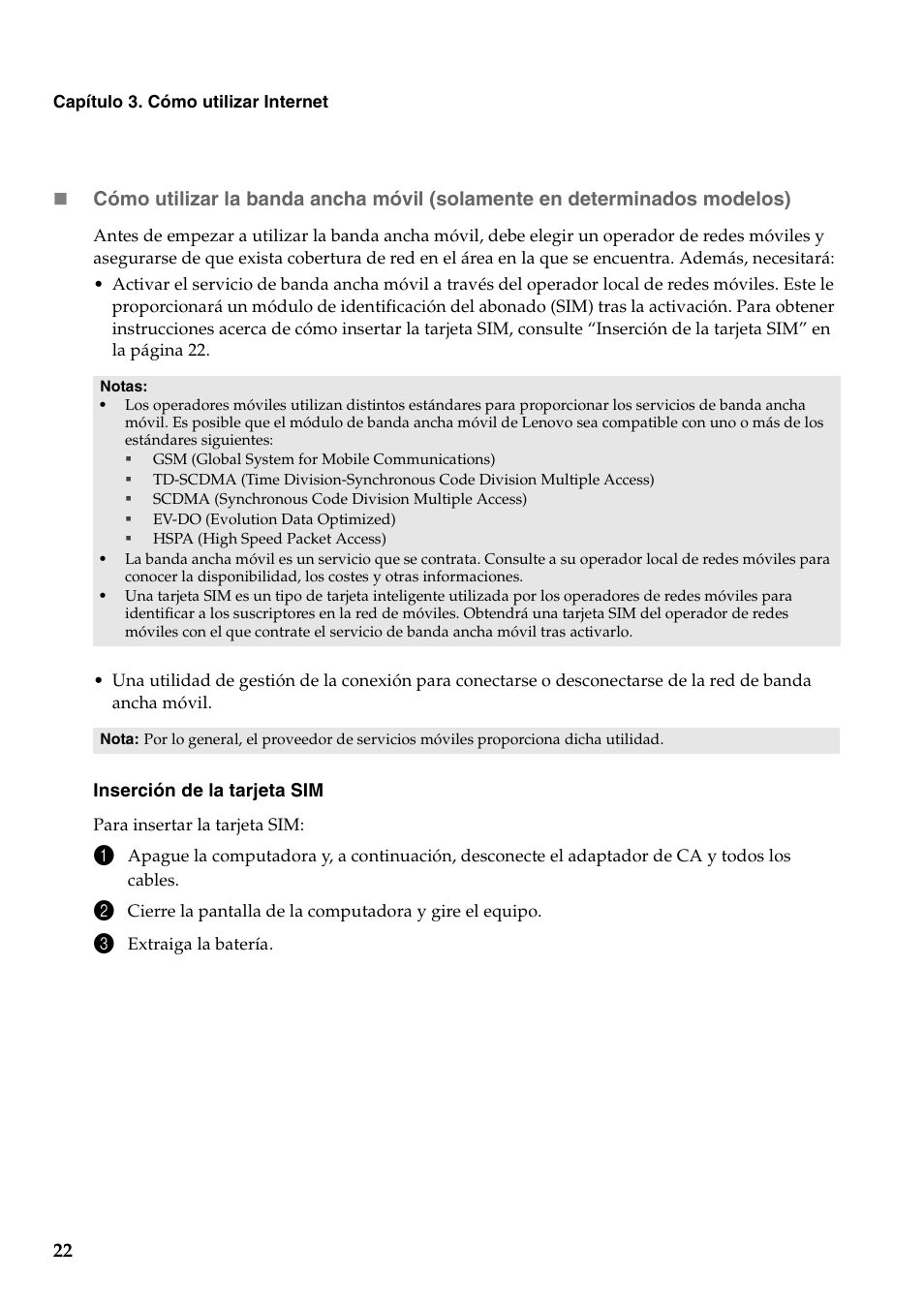 Lenovo G460 Notebook User Manual | Page 30 / 136