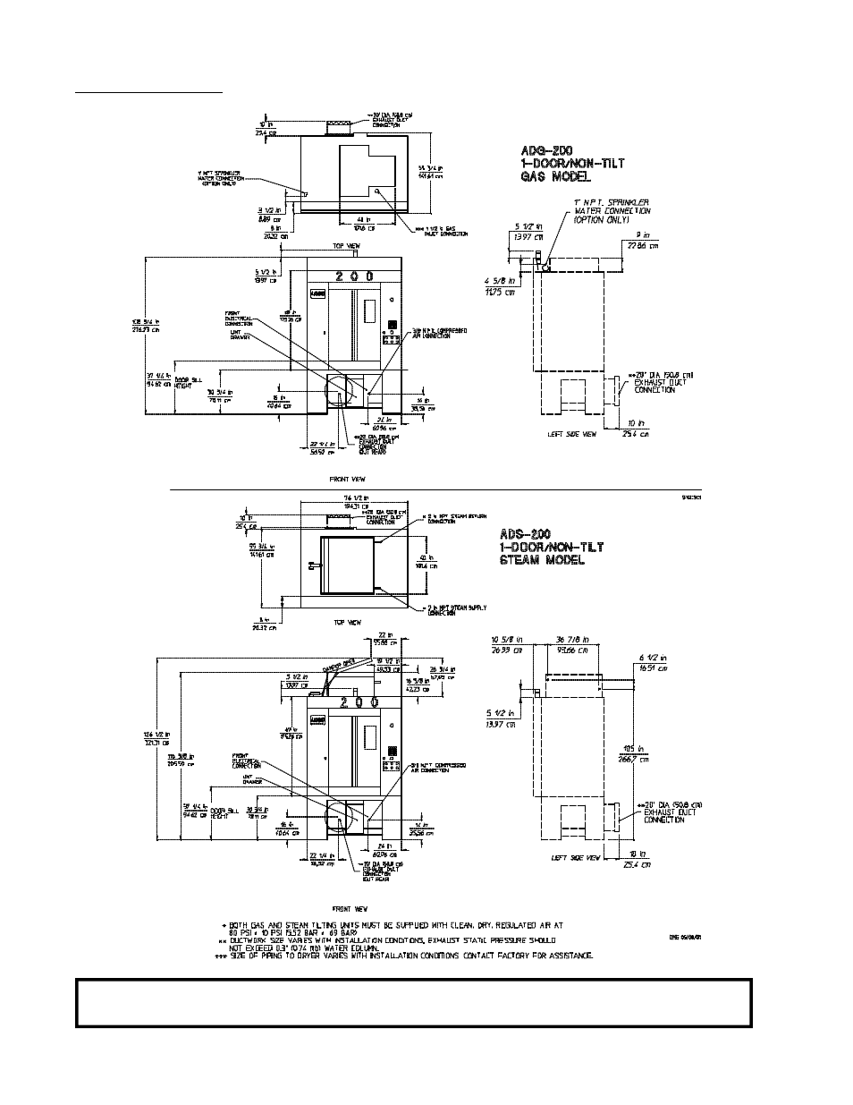 B. dimensions | ADC AD-200 User Manual | Page 16 / 106