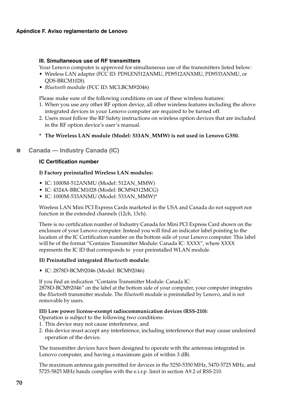 Lenovo G450 Notebook User Manual | Page 78 / 112