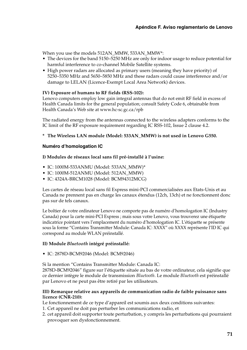 Lenovo G450 Notebook User Manual | Page 79 / 112