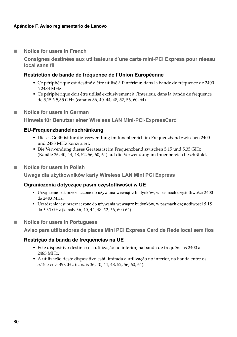 Lenovo G450 Notebook User Manual | Page 88 / 112