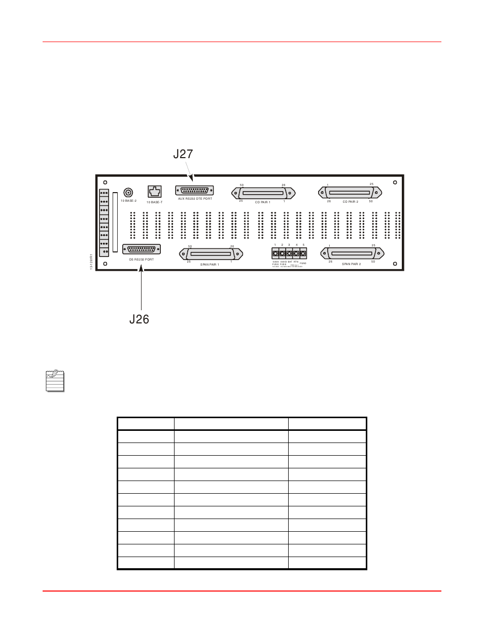 Rs-232/x.25 remote management ports, Rs-232/x.25 remote management ports -12, J27 j26 | Emote, Anagement, Orts | ADC HiGain HMS-318 User Manual | Page 24 / 60