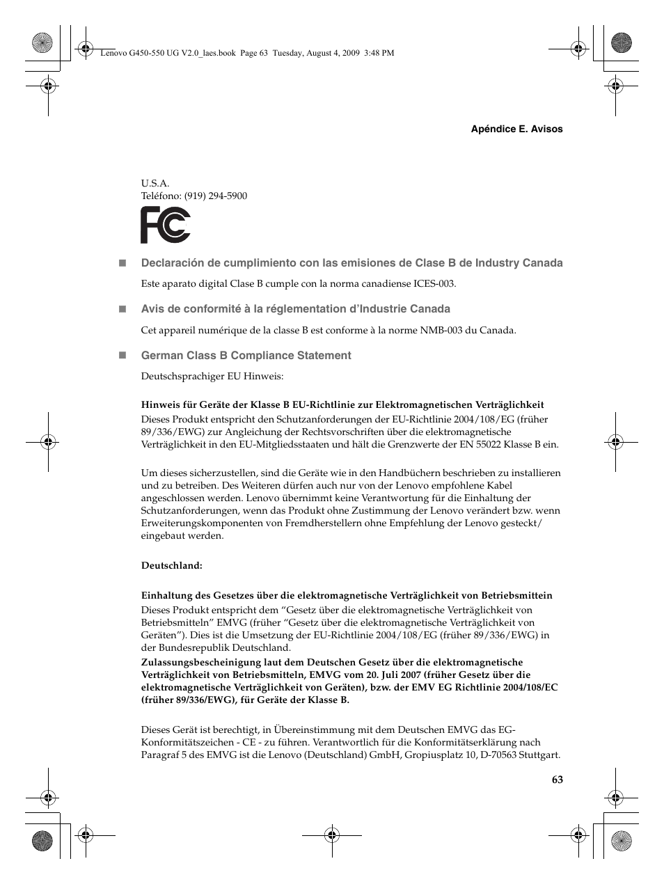 Lenovo G450 Notebook User Manual | Page 71 / 110