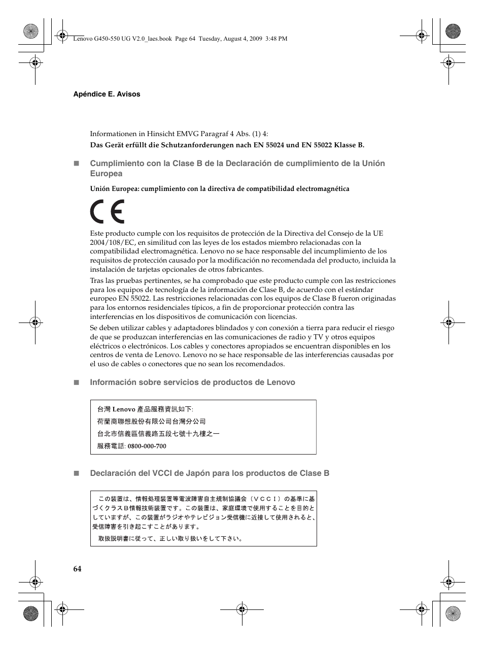 Lenovo G450 Notebook User Manual | Page 72 / 110