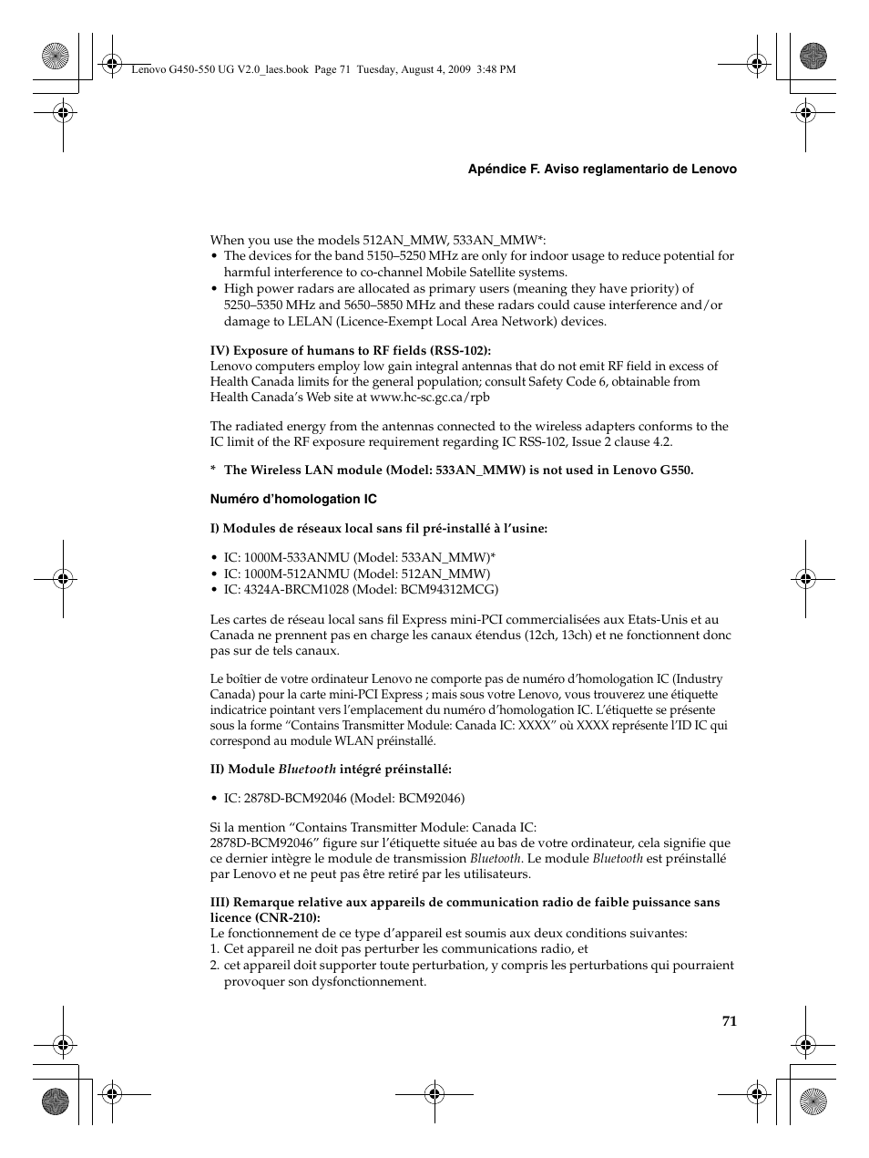 Lenovo G450 Notebook User Manual | Page 79 / 110