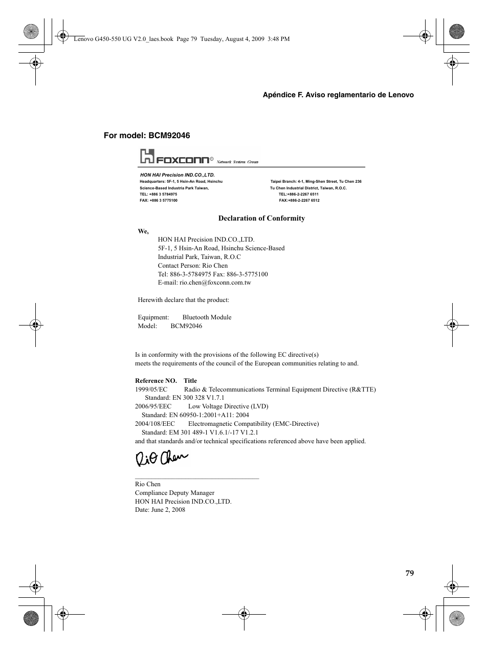 Lenovo G450 Notebook User Manual | Page 87 / 110