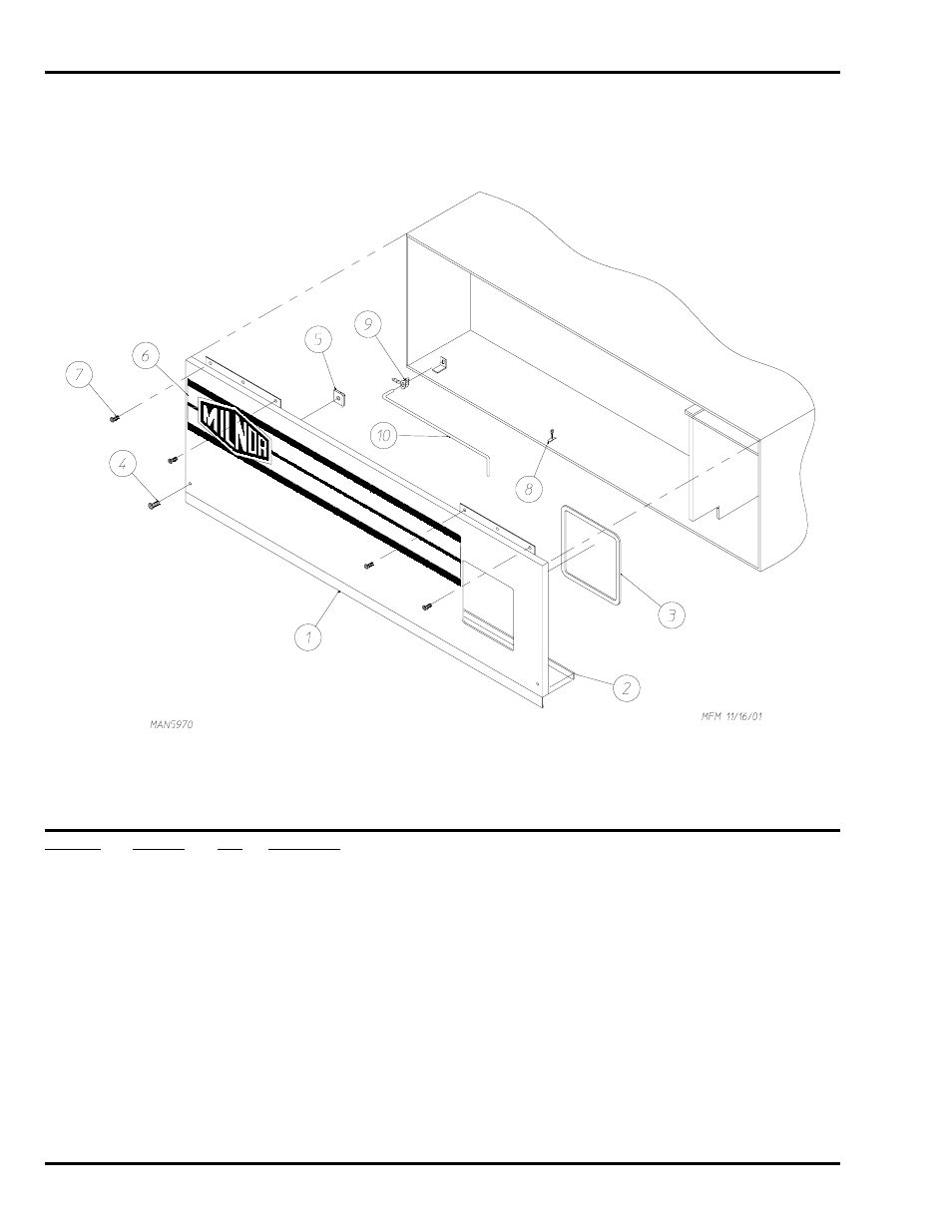 Control door assembly | ADC ML-96 User Manual | Page 4 / 34