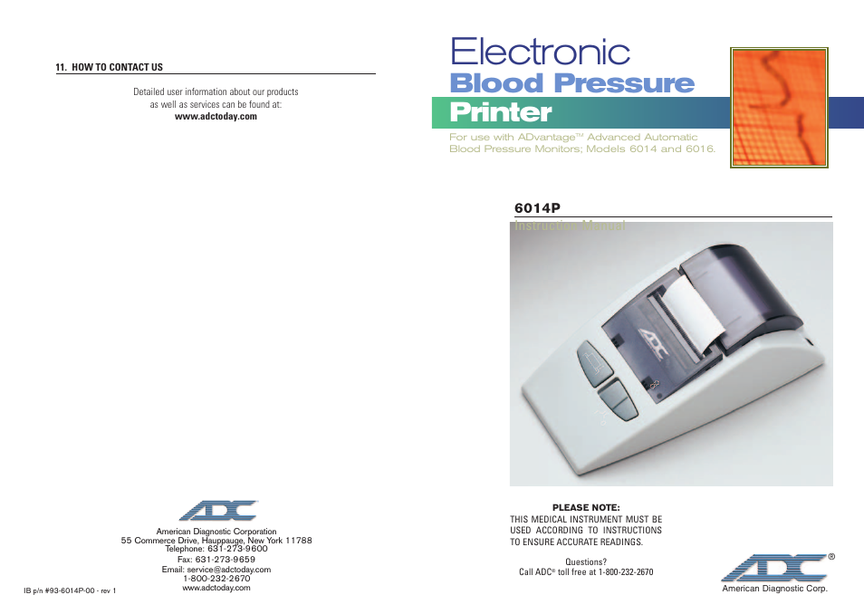 ADC 6014 User Manual | 6 pages