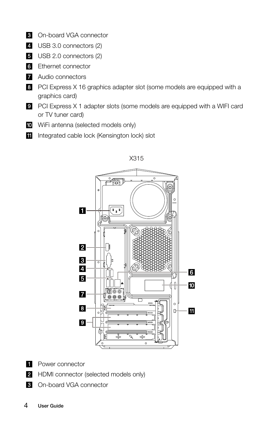 Lenovo Erazer X315 Desktop User Manual | Page 9 / 57